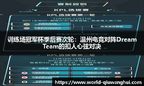 训练场冠军杯季后赛次轮:温州电竞对阵DreamTeam的扣人心弦对决